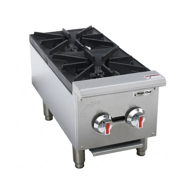 11-Inch Chef Dual-Burner Gas Stock Pot Range – Heavy-Duty, Ehp-2S 1
