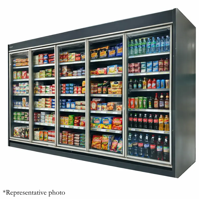 123-Inch Alaska-Line Multideck Refrigerated Display Cooler – 5-Swing-Door Remote Compressor System (Model Hit-1000) 1
