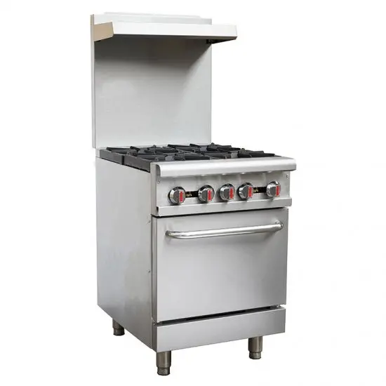 24-Inch Chef 4-Burner Gas Range With Built-In Oven – Rgr-24 1