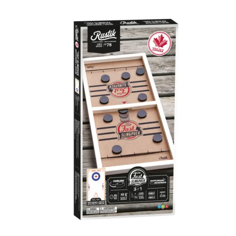 3-In-1 Slingpuck, Curling & Shuffleboard Game 1