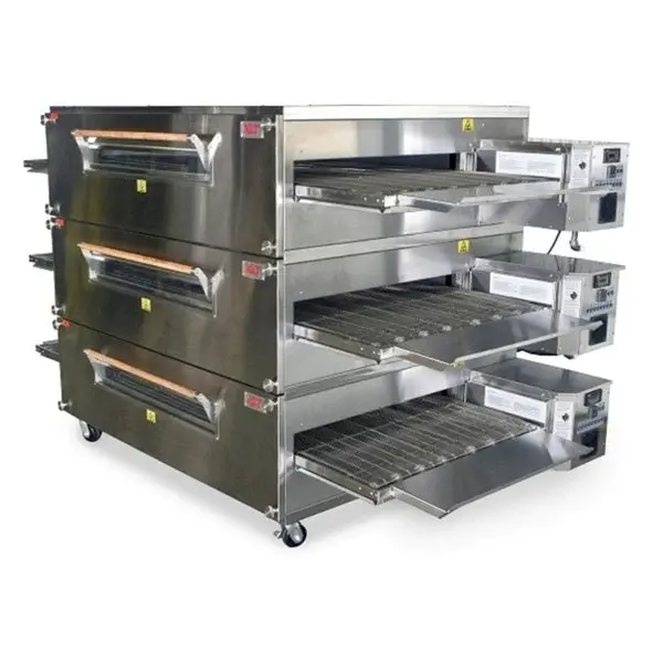 32-Inch Xlt Triple-Deck Natural Gas Conveyor Pizza Oven – X3H-3240-3 1