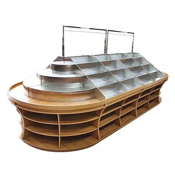 36-Inch Middle Single-Sided Fruit & Veg Display Rack – Hbr-3022 1