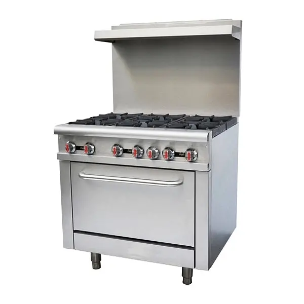 36-Inch Omcan Commercial Gas Range – 4-Burner, Natural Gas (Model 43151) 1