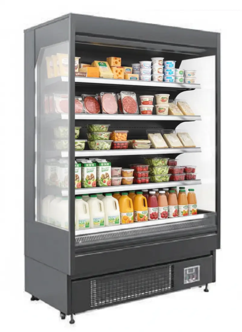 51.7-Inch Alaska Line Open-Deck Refrigerated Case – 21 Cu Ft, Model Hit-54 1