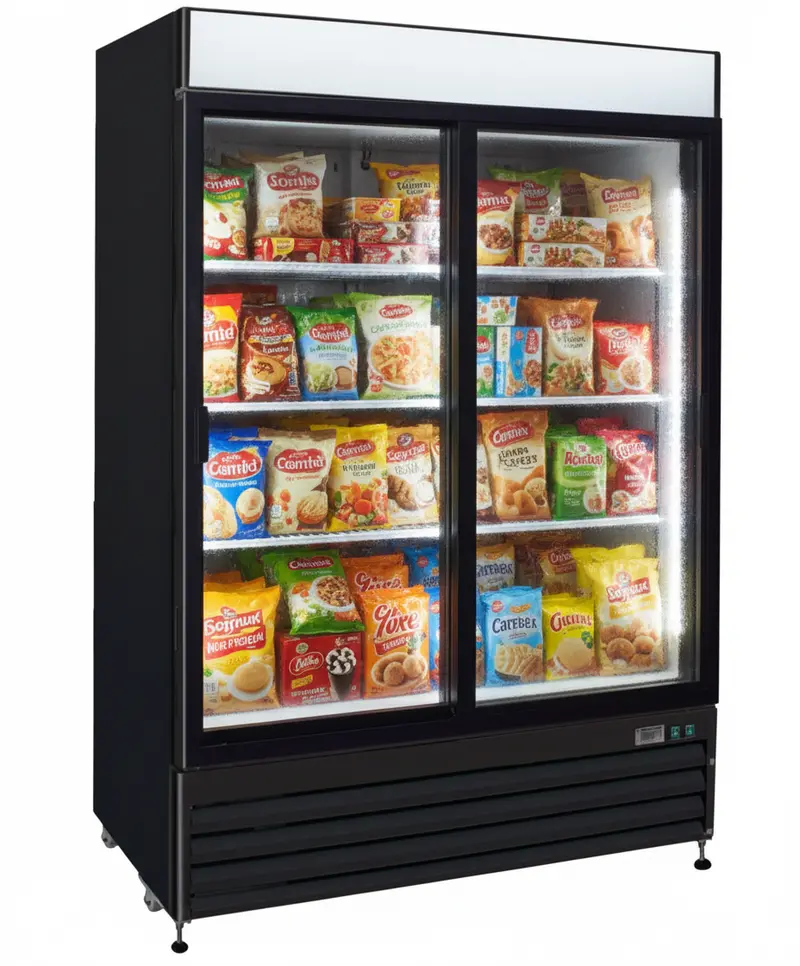 55-Inch Efi Two-Door Glass-Front Freezer Merchandiser – 43.5 Cu.Ft. – F2-54Gdvc 1