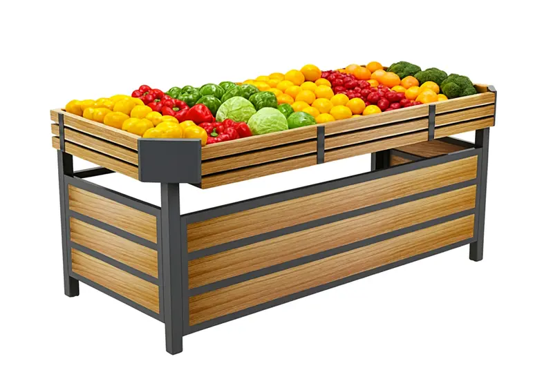 55-Inch Produce End Cap Display Rack – Hbr-3001 1