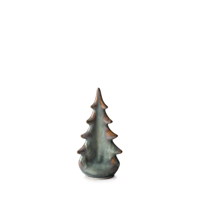 6-Inch Pottery-Style Faux Evergreen Tree – Moss Glen Collection, Grade B 1