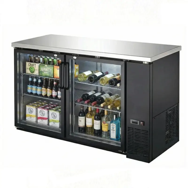 60-Inch Chef Back-Bar Cooler – Double-Glass Door, High-Capacity Hc Model, Wc-Ubb-24-60G-Hc 1