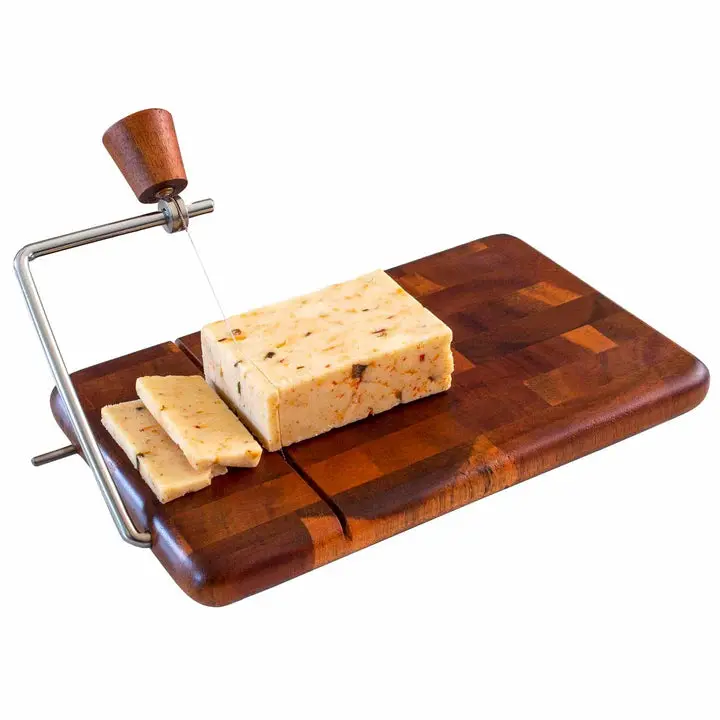 Acacia Wood Cheese Serving Board – Artisanal Bamboo-Style Presentation Platter 1