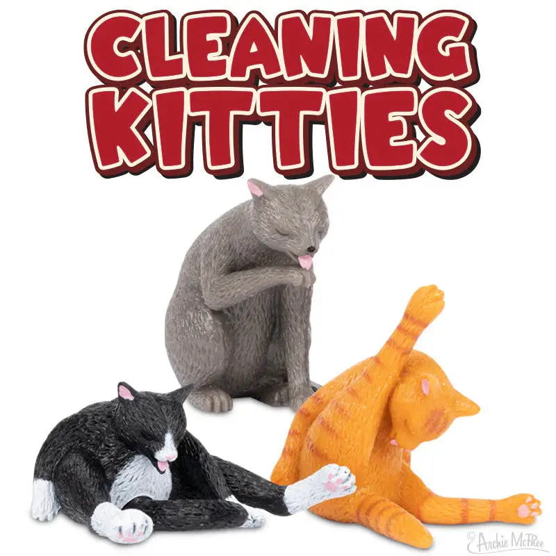 Acc Cleaning Kitties Fun Kitchen Accessory Set 1