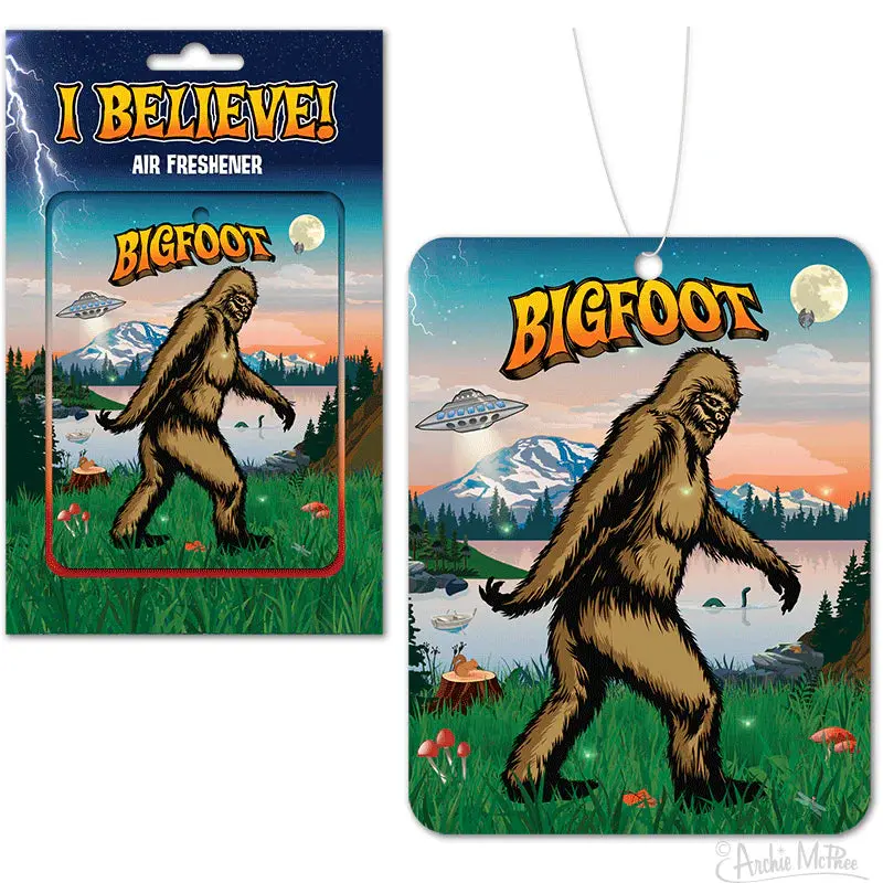 Acc I Believe In Bigfoot Scented Air Freshener 1