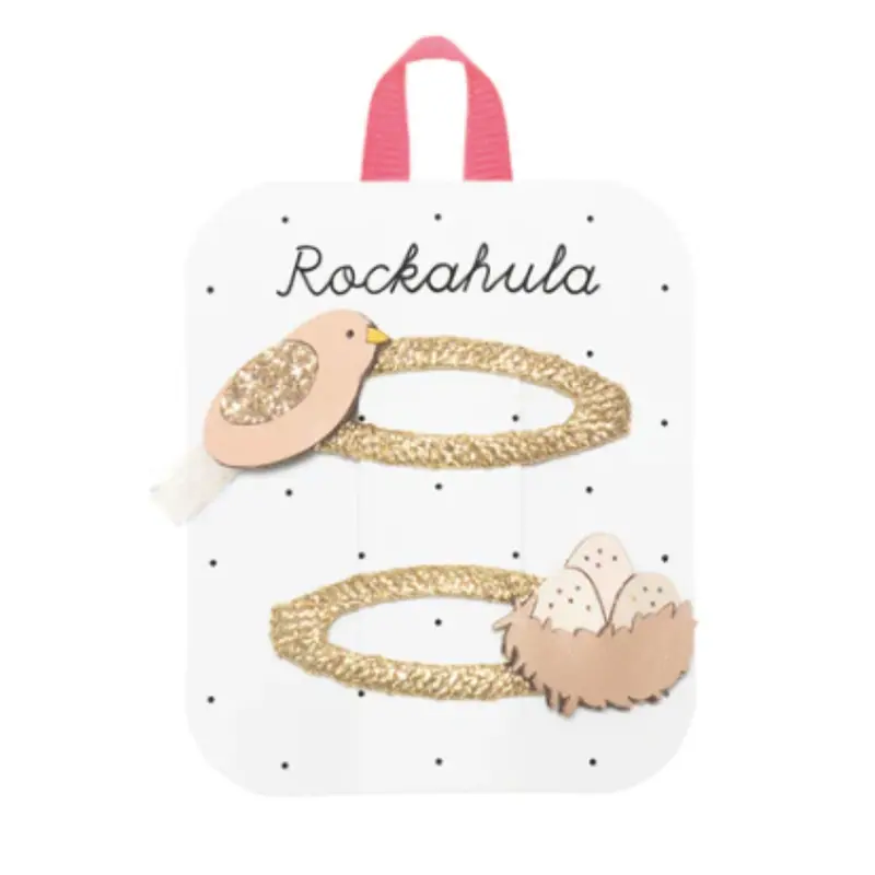 Adorable Bird-And-Nest Hair Clips 1