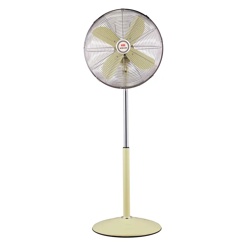 Aire Sf40Ra – 16-Inch Retro 3D Stand Fan In Lemon Cream & Vanilla Finish 1