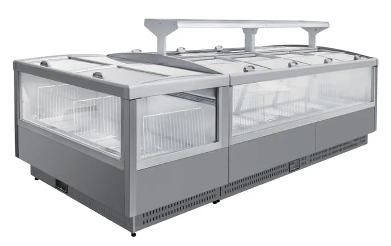Alaska Hit-1561 98.4-Inch Remote Island Freezer For Retail Spaces 1