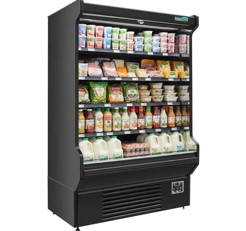Alaska-Line 52-Inch Commercial Open-Air Display Cooler – 15 Cu. Ft., Hit-18 1