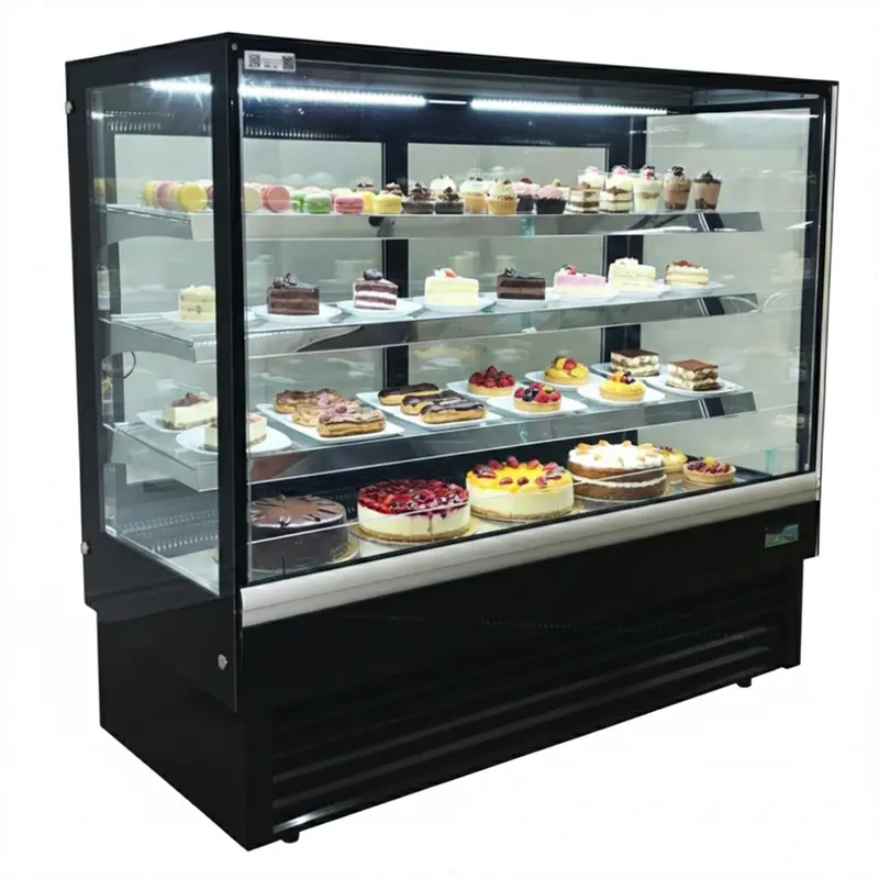 Alaska-Line 60-Inch Rectangular Glass Pastry Display Refrigerator – Hit-31 1
