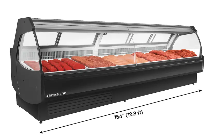 Alaska Line Hit-1574: 12.8-Foot Gravity-Cooled Deli & Meat Case – Remote Or Self-Contained Design 1