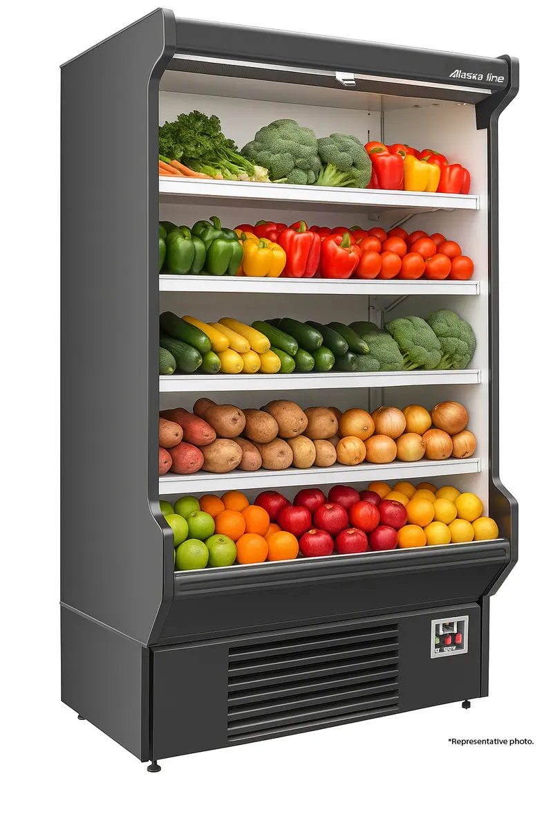 Alaska-Line Hit-16 77-Inch Open-Air Refrigerated Merchandiser Cooler – 32.7 Cu. Ft. 1