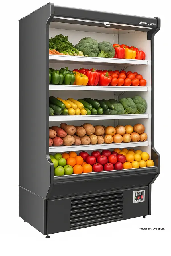Alaska-Line Hit-20 77-Inch Open-Air Display Cooler – 28 Cu. Ft. Capacity 1