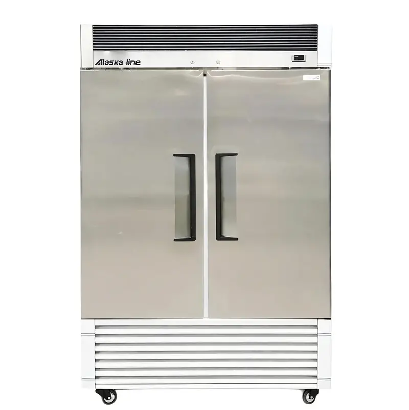 Alaska-Line Hit-406 54" Double-Solid-Door Reach-In Cooler – 50 Cu. Ft. 1