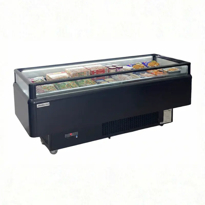 Alaska Line Hit-606 – 96-Inch Dual-Zone Open-Display Island Freezer And Cooler 1