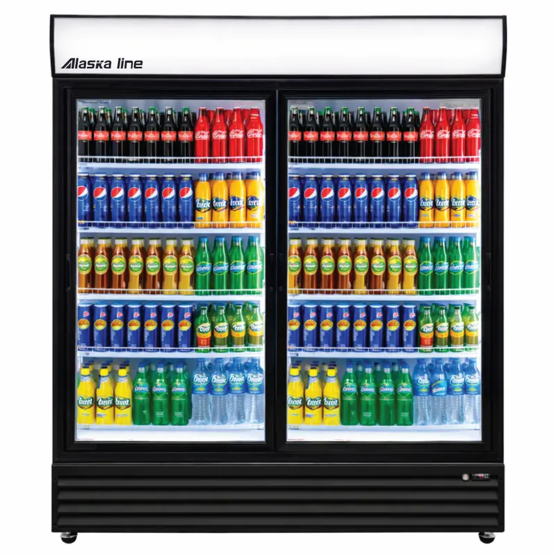 Alaska-Line Hit-801 Double-Glass Door Cooler – 52-Inch, 38.3 Cu.Ft. 1