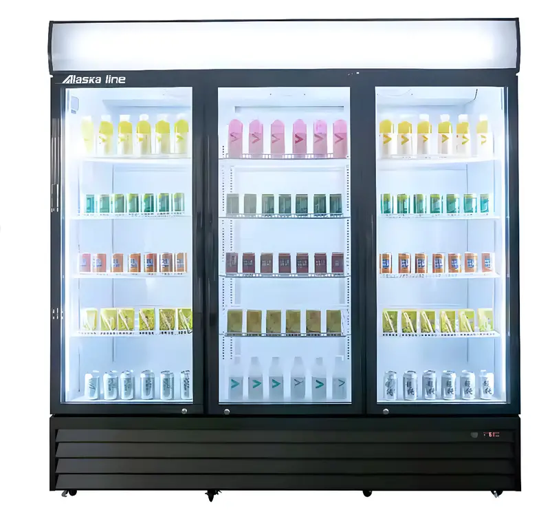 Alaska Line Hit-826: 78-Inch Triple-Glass-Door Commercial Cooler (68.3 Cu. Ft.) 1