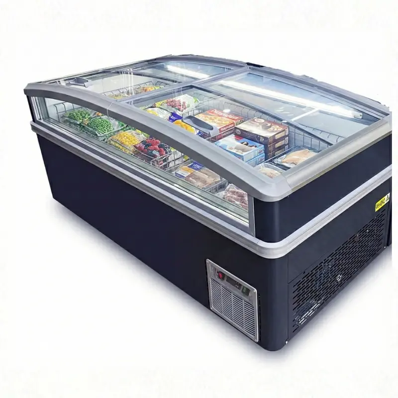 Alaska-Line Hit-9 83-Inch Supermarket Island Freezer 1