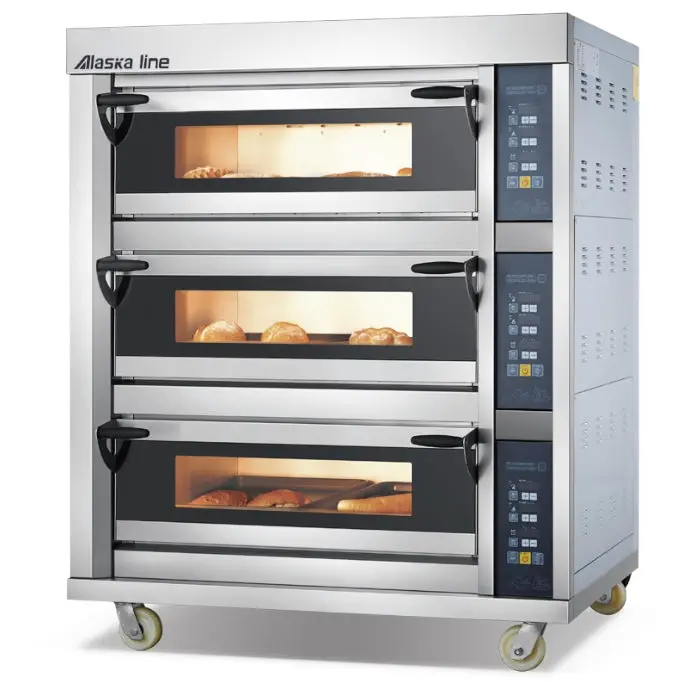 Alaska-Line Three-Deck Electric Bakery Oven – Precision Temperature Control, Model Hit-442 1