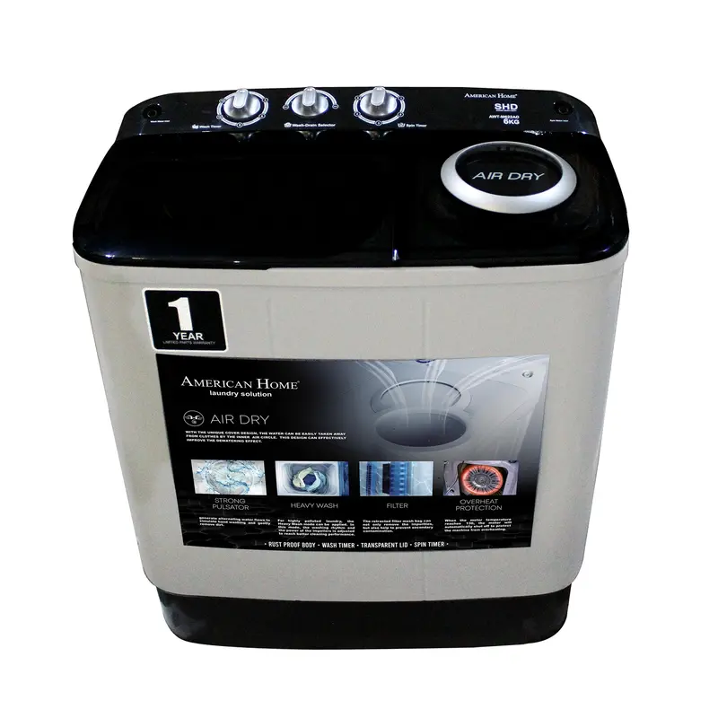 Ame Home Awt-M622Ad 6Kg Twin Tub Washing Machine – Manual Agitator Design 1