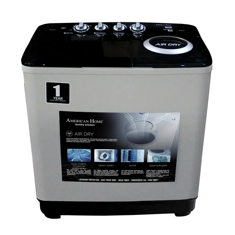 Ame Home Awt-M822Ad 8Kg Twin Tub Washer – Heavy-Duty Dual-Basket System 1