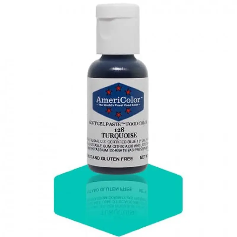 Americolor Bright Turquoise Food Dye (#128) 1