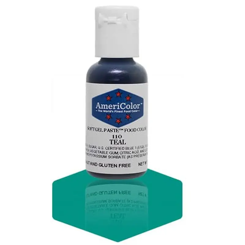 Americolor Cool Teal Gel Food Coloring (#110) 1