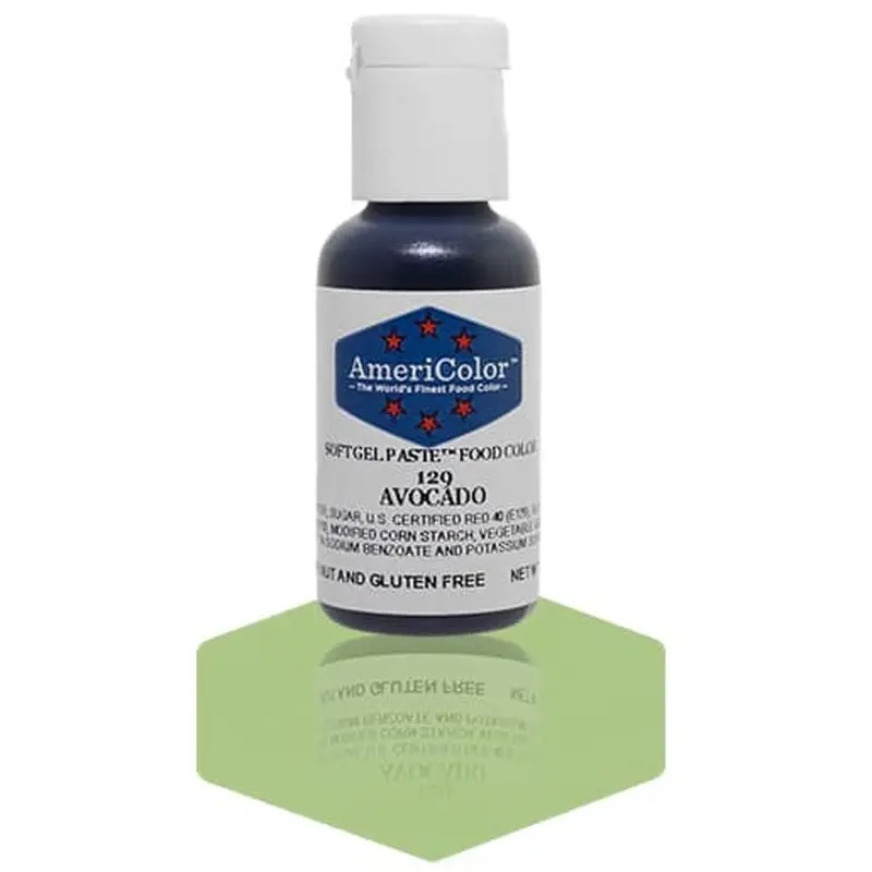 Americolor Earthy Avocado Gel Food Dye (#129) 1
