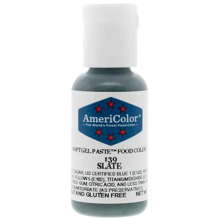 Americolor Slate Powder Food Color – Medium Blue-Gray Tone 1