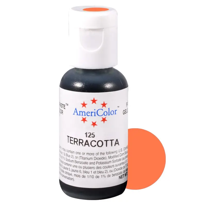 Americolor Soft Gel Paste Food Coloring – Terracotta (125) 1