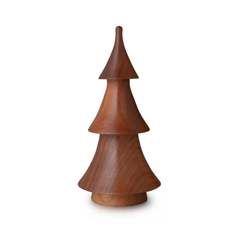 Andrew Pearce Cherry Wood Evergreen Ornament 1