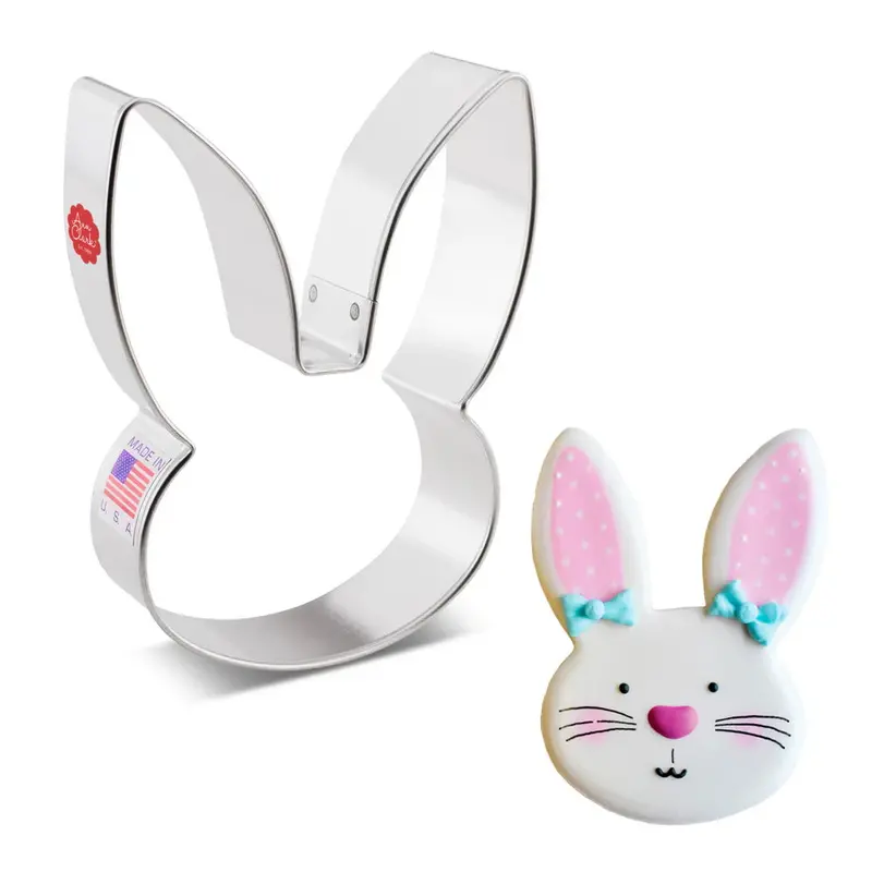 Ann Clark Bunny Head Cookie Cutter – Holiday Baking Essential 1