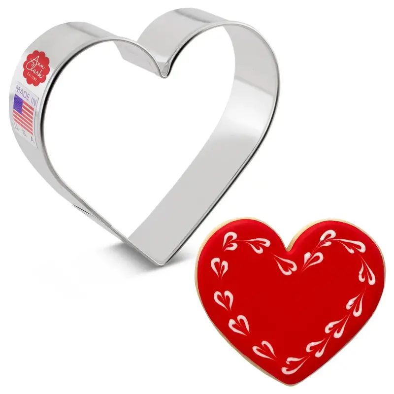 Ann Clark Classic Heart-Shaped Cookie Cutter – Stainless Steel 1