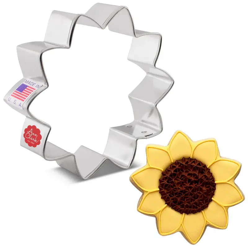 Ann Clark Sunflower Design Cookie Cutter – Detailed Outline 1