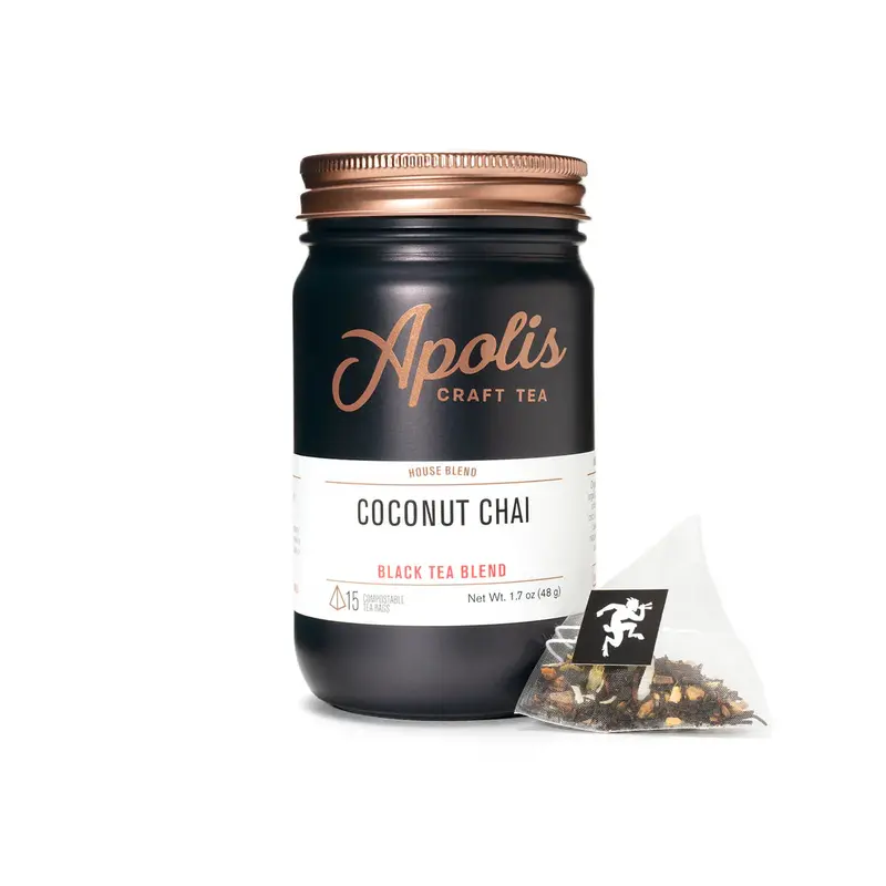 Apolis Organic Coconut Chai Tea – Loose Leaf Or Pyramid Bags 1