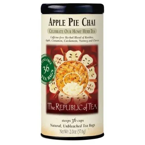 Apple Pie Chai Herbal Tea Bags – Republic Of Tea Caffeine-Free Blend 1