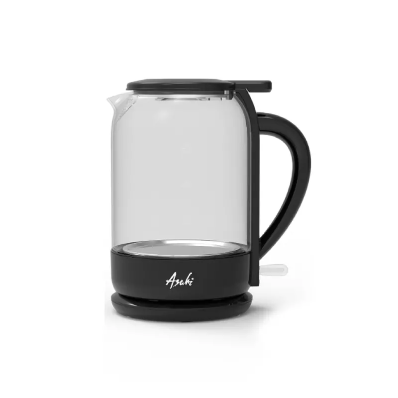 Asahi 1.5-Liter Black Glass Electric Kettle (Ek-153) 1