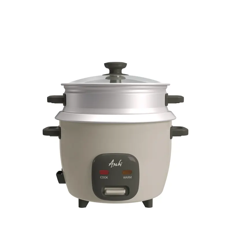 Asahi Rc-54 1-Liter Cream Rice Cooker Featuring Steaming Capability 1