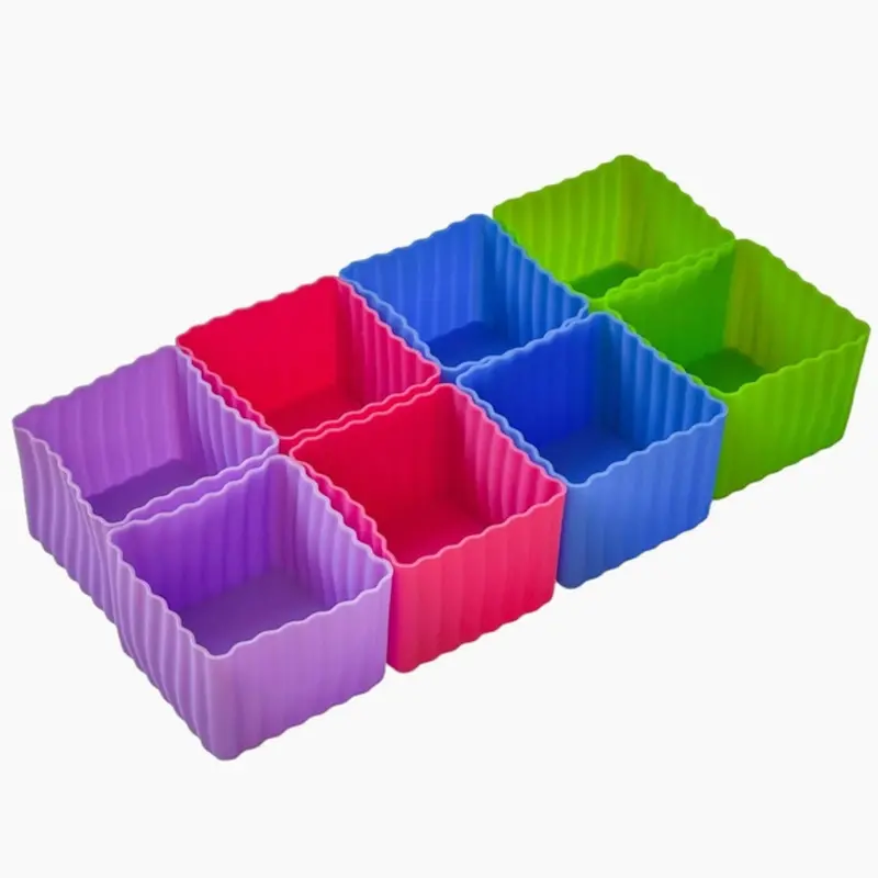 Assorted Mini Silicone Bento Cubes – Multicolour Set 1