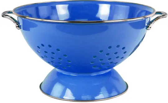 Azure-Colored Powder-Coated 3-Quart Colander – Reston Lloyd 1