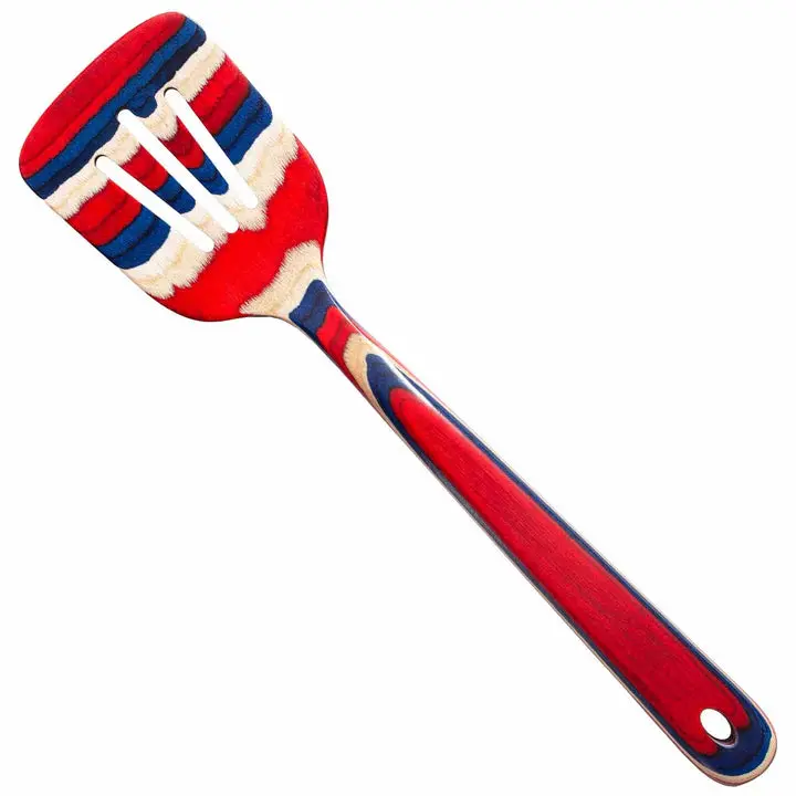 Baltique Old Glory Slotted Spatula – Sustainable Bamboo Kitchen Tool 1