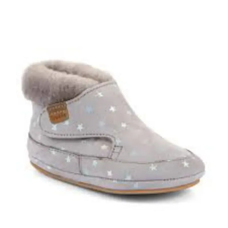 Barefoot Furry Prewalker Shoes With Single Velcro Strap 5