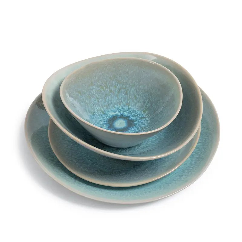 Barre Lagoon-Color Dinnerware Set – Modern Ceramic Tableware 1