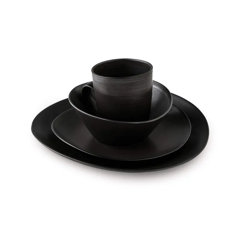 Barre Slate-Tone Dinnerware Collection 1